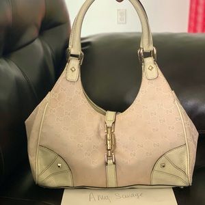 Pink Gucci Jackie shoulder bag